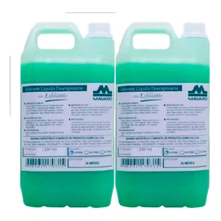 Kit 2 Sabonete Liquido Mavaro Desengraxante Esfoliante 5l