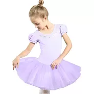 Vestido Infantil Ballet Bailarina Diamante Saia Tutu Armada
