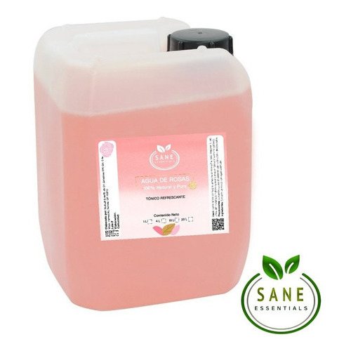 Agua De Rosas Tónico Facial 20 Litros 100% Natural Y Pura Tipo de piel Todo tipo de piel