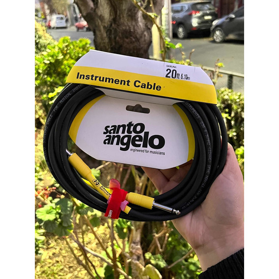 Cable De Guitarra Y Bajo Santo Angelo Serie Samurai 6 Metros
