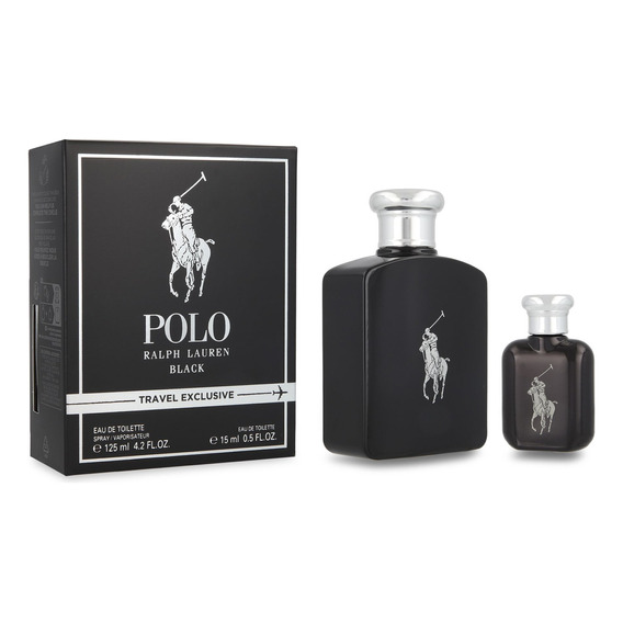 Set Polo Black 2pzs - Caballero