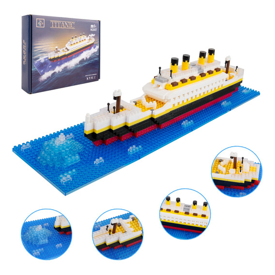 Puzzle 3d Titanic Maquetas Barco 688 Pzs Juguetes Bloques