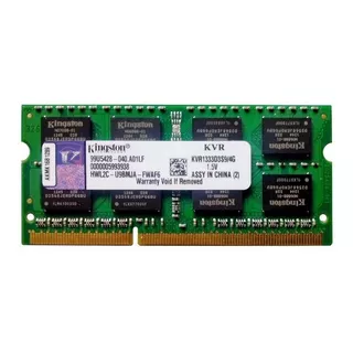 Memória Ram Valueram Color Verde  4gb 1 Kingston Kvr1333d3s9/4g