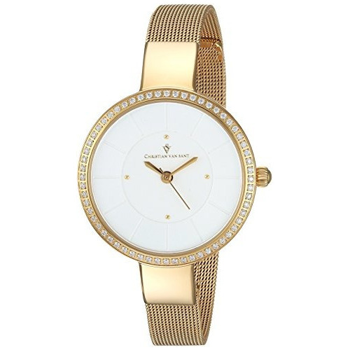 Christian Van Sant Womens Reign Reloj Casual De Cuarzo De Ac