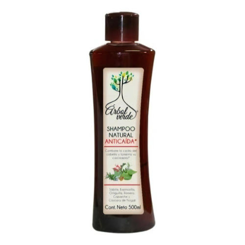  Shampoo Natural Anticaída Cabello Árbol Verde 500ml