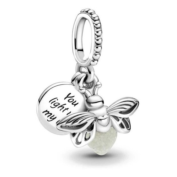 Charm Luciérnaga Plata 925 Brilla Compatibl Pandora C/cadena