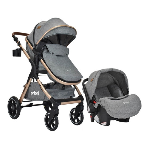 Coche Moises Travel System Priori Kansas Color Gris