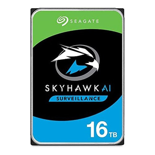 Disco Rígido 16tb Seagate Skyhawk Ai Hdd 3.5 Nvr Color Plateado