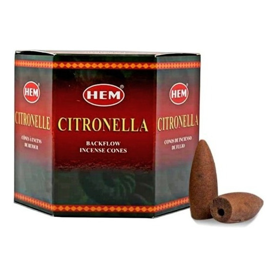 Cono Hem Reflujo Fragancia Citronela En Caja X 40 Unidades  115g