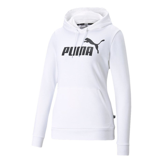 Buzo Puma Ess Logo Hoodie Tr W  Mujer-blanco