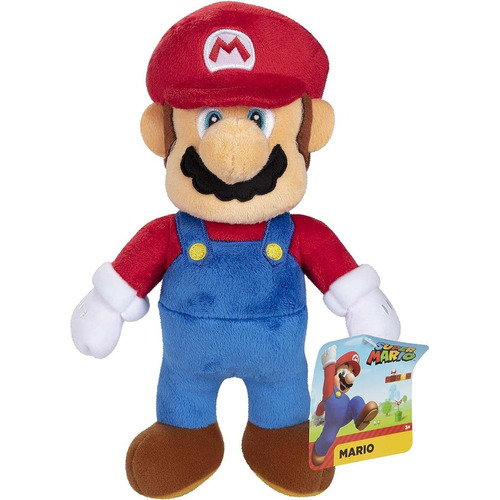 Nintendo Super Mario Peluche De 22 Cms Personaje Mario Bros Color Rojo