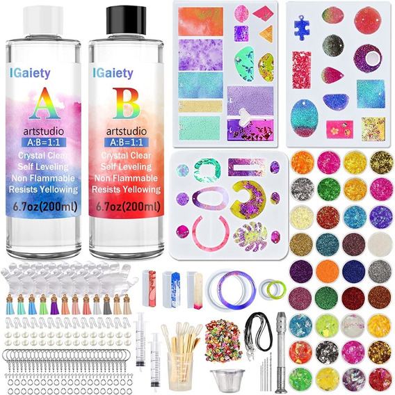 Kits De Resina Epoxica Completo Para Hacer Joyas 278 Piezas