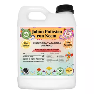 1 L De Jabón Potásico C/ Aceite De Neem Superinsecticida Eco
