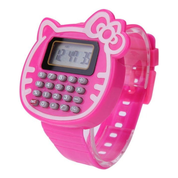 Relojes Pulsera Hello Kitty Con Calculador X 4 Unidades  