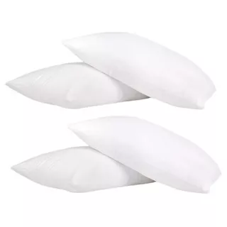 Almohadas Siliconadas Antialérgicas Fina Grande Cómoda X 4 U