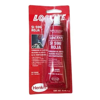 Silicón Rojo Alta Temperatura Loctite 596 70ml (12 Piezas)