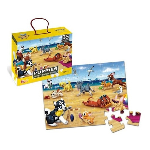 Puzzle Rompecabezas 35 Pzs Grandes Perritos Puppies Cresko