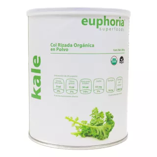 Kale Orgánico Certificado 300g Col Rizada Euphoria Superfood