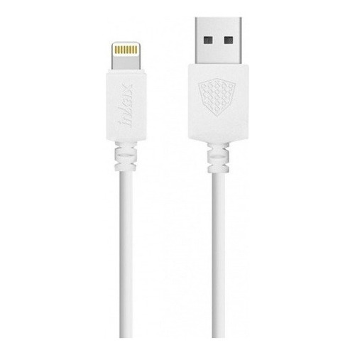 Cable Inkax Cb-01 Para iPhone 2.1a Usb Lightning De 1 Metro Color Blanco