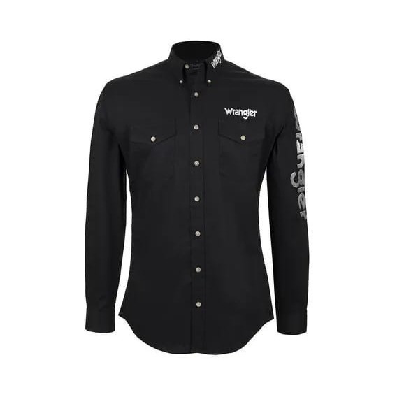 Camisa Vaquera Bordada Basica Wrangler Caballero