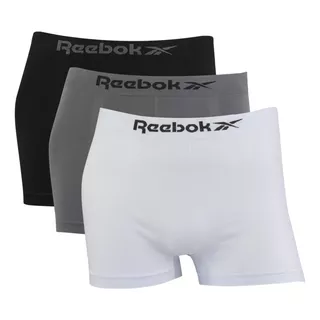 Kit 3 Cuecas Reebok Boxer Classic Microfibra Sortido