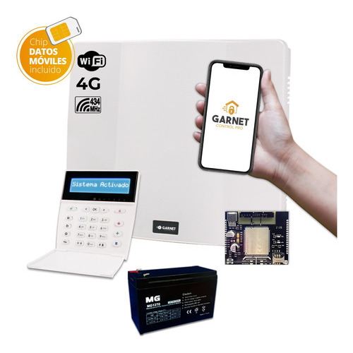 Panel Alarma Casa Pc-900 Comunicador Wifi Y 3g Teclado Lcdrf