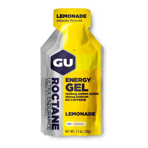 Suplemento en gel GU  Roctane Roctane Energy Gel carbohidratos sabor lemonade en sachet de 32g