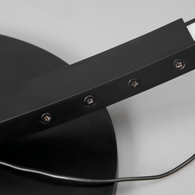 Lampara De Pie Curva Moderna Morti Negra Led Dimerizable