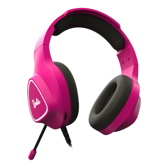 Auriculares Krom Barbie Gaming Diseño Rosa Febo 