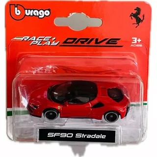 Burago Ferrari Sf90 Stradale Rojo Race + Play 1:64 | 2023