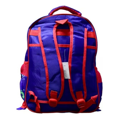 Mochila Luz Led Con Lapicera + Lonchera 3d Spider Man