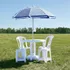 Mesa Mor redonda color blanco 90cm x 71cm