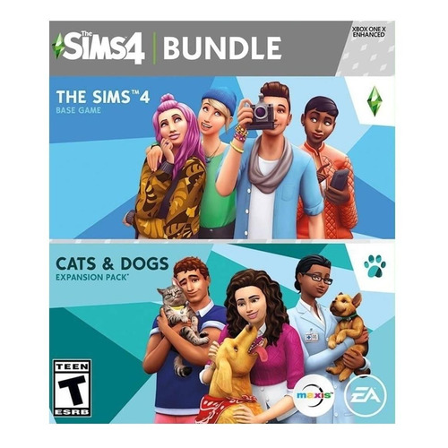 The Sims 4: Plus Cats & Dogs Bundle  4 Standard Edition Electronic Arts PC Digital