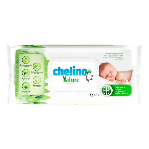 Toallitas Humedas Chelino Nature X72u