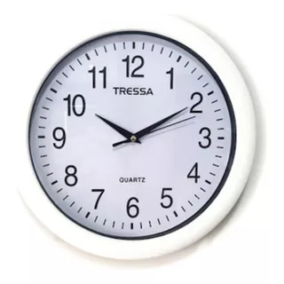 Reloj De Pared Tressa Rp101 Caja Plástico Diámetro 28cm