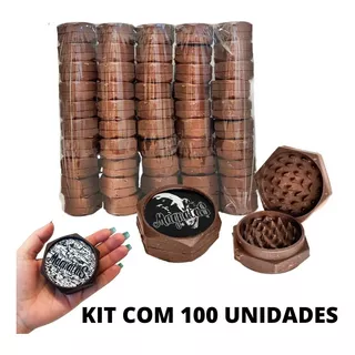 Kit 100 Dichavador Grande Fibra De Coco 3 Partes Atacado