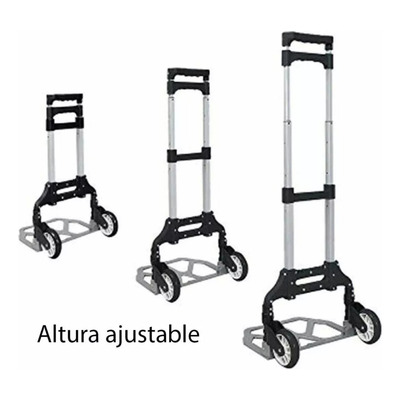 Carretilla Trolley Plegable Zorra Carreta Resiste 75kg Pulpo