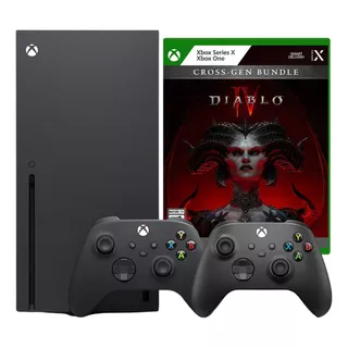 Xbox Series X Edição Diablo Iv Lacrado Promoção + Jogo + 2 Controles Envio Rapido Pronta Entrega 1 Ano De Garantia