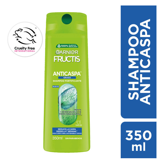  Shampoo Anticaspa Graso Verde Fructis