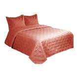 Cubrecamas Cover Quilt Verano 1 Plaza F. Almohadon Dkama D2 Color D4 - Terracota