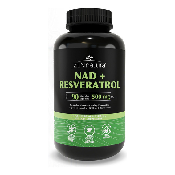 Nad Resveratrol Acai Berry Antioxidante 90 Caps Zen Natura Sabor Sin sabor