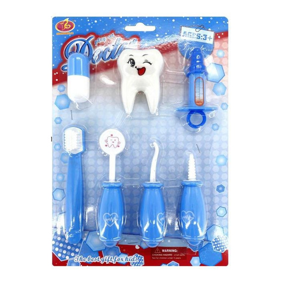 Juego Set Dentista Doctor De Juguete Para Niños Oficios 7pzs