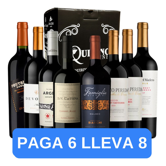 Oferta De Vino Dv Catena En Combo (8 Botellas)a. Quirino