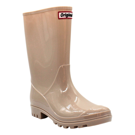 Botas Para Lluvia Antiderrapante Mujer Plástico Color Oferta