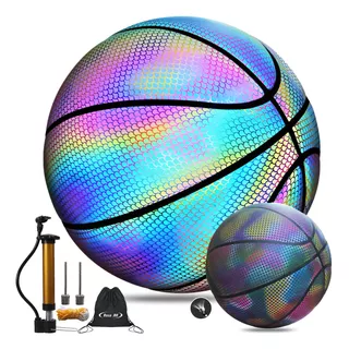 Balón Reflectante Para Baloncesto Holográfico Brillante 7