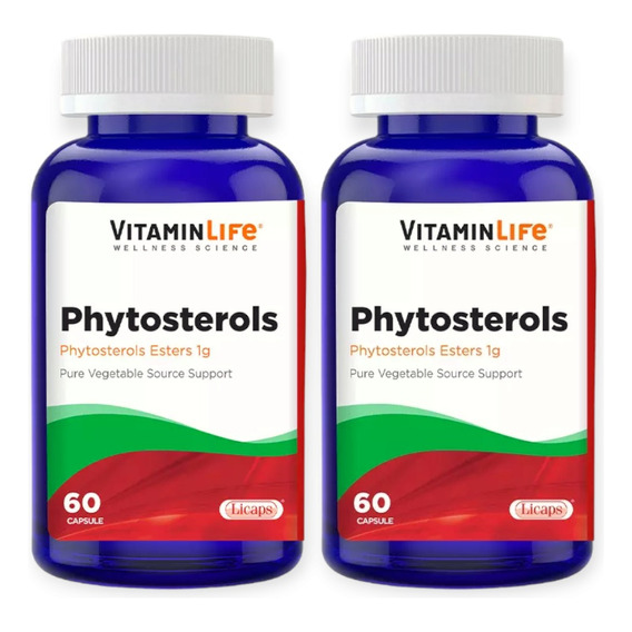 2 Frascos Phytosterols Esters 1g 60caps - Vitaminlife