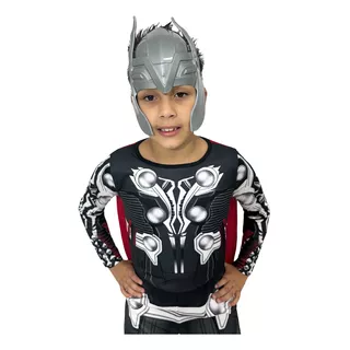 Fantasia Do Thor Longa Com Enchimento Roupa Infantil  