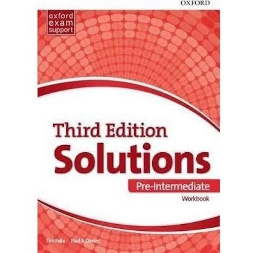 Solutions Pre Intermediate - Workbook - 3rd Ed - Oxford