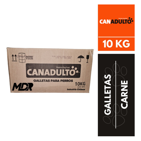 Can Galletas Adulto Carne 10kg | Distribuidora Mdr