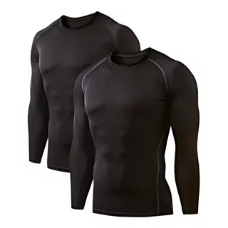 Pack 3 Polera Primera Capa Bambú Fibra Natural  Hombre